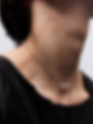 Подвеска стеклярус из горного хрусталя из белого золота