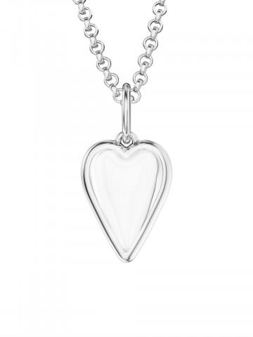 Маленькое хрустальное сердце на цепочке