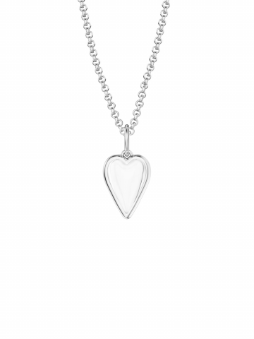Маленькое хрустальное сердце на цепочке
