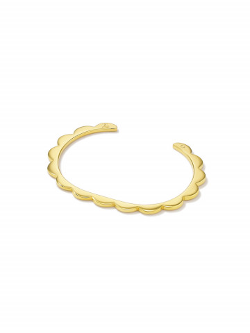 Avgvst x J.Kim Резной браслет из серебра с позолотой