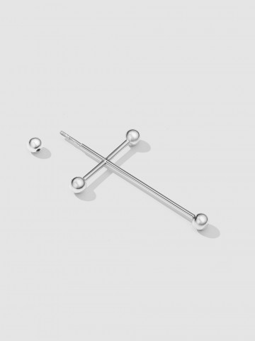 Моносерьга геральдический крест