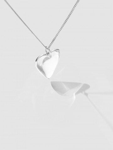 Хрустальное сердце на цепочке