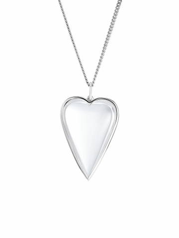 Хрустальное сердце на цепочке