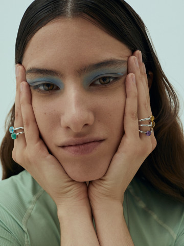 Кольцо-леденец S с цитрином