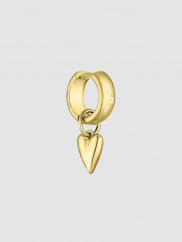 Тринкет маленькое сердце с позолотой