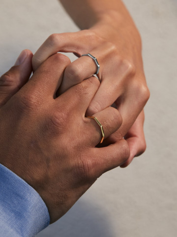 Восьмигранное тонкое кольцо