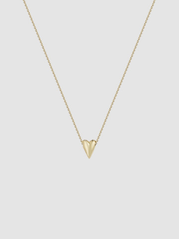 Тини-подвеска Сердце из лимонного золота