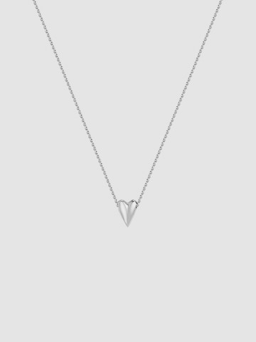 Тини-подвеска Сердце из белого золота