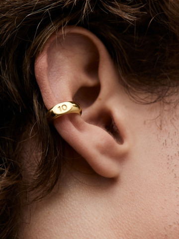 Кафф диаметр 10 с позолотой