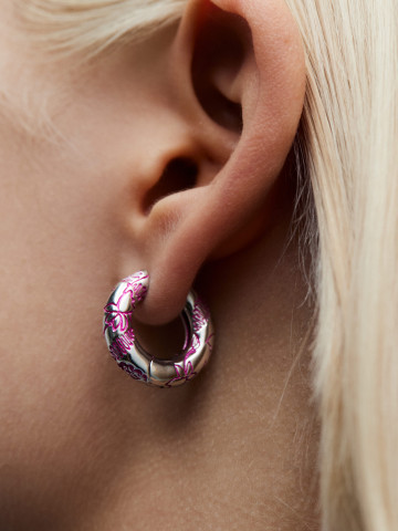 Хупы Millefleurs розовые