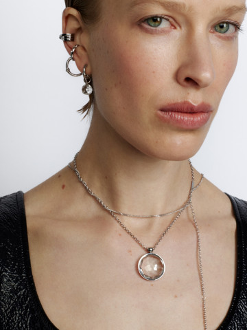 Медальон-калейдоскоп на цепи