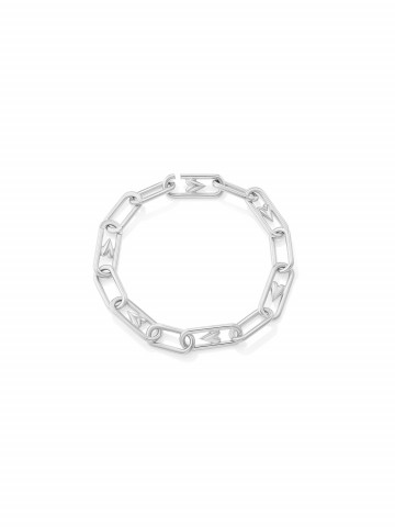 Браслет из звеньев с сердцами