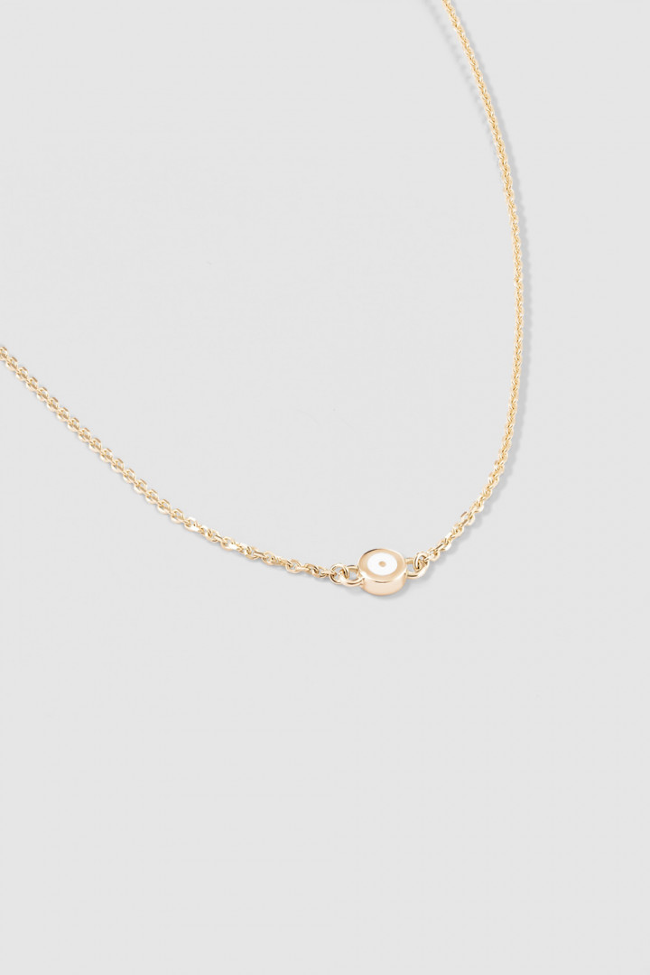 Подвеска Луна из лимонного золота