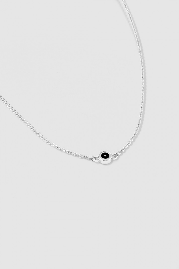 Подвеска Луна из белого золота