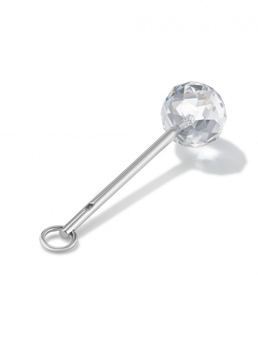 Тринкет граненый чупа-чупс из горного хрусталя