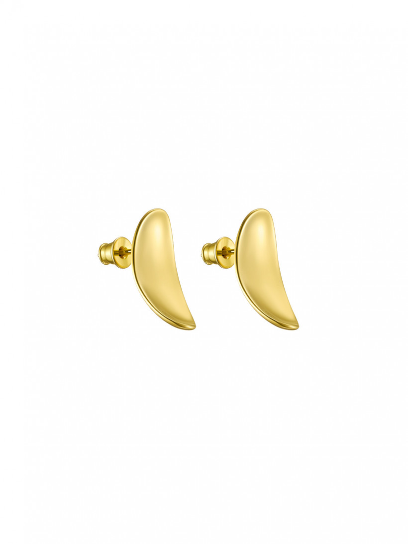 Пуссеты эллипсы с позолотой