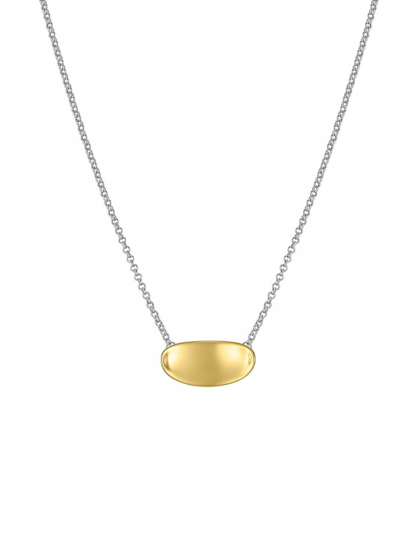 Подвеска эллипс с позолотой