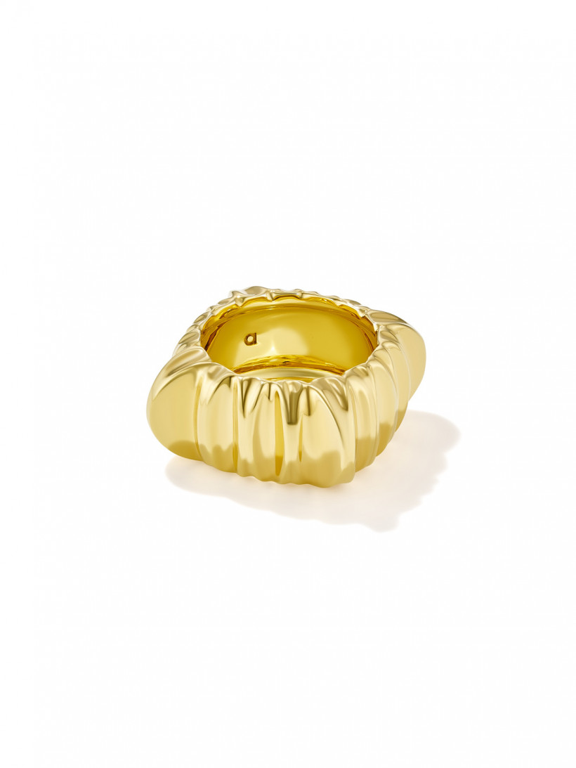 Кипящее кольцо с позолотой