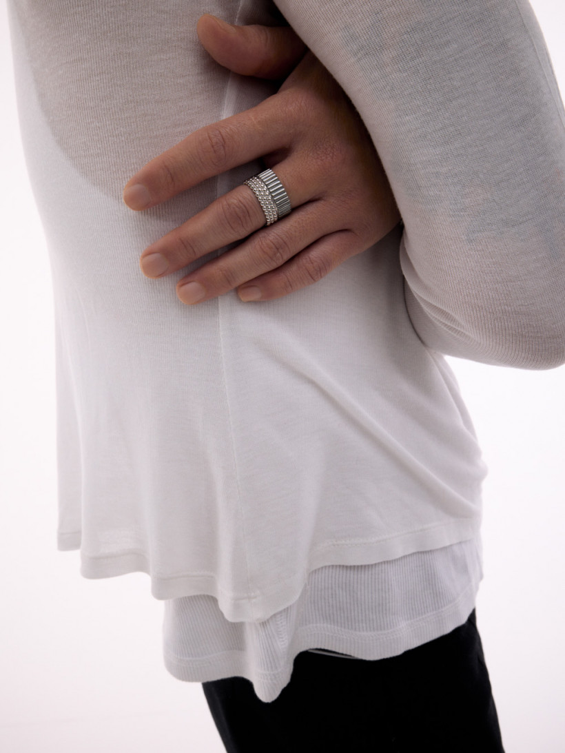 Кольцо Стеклярус и бисер