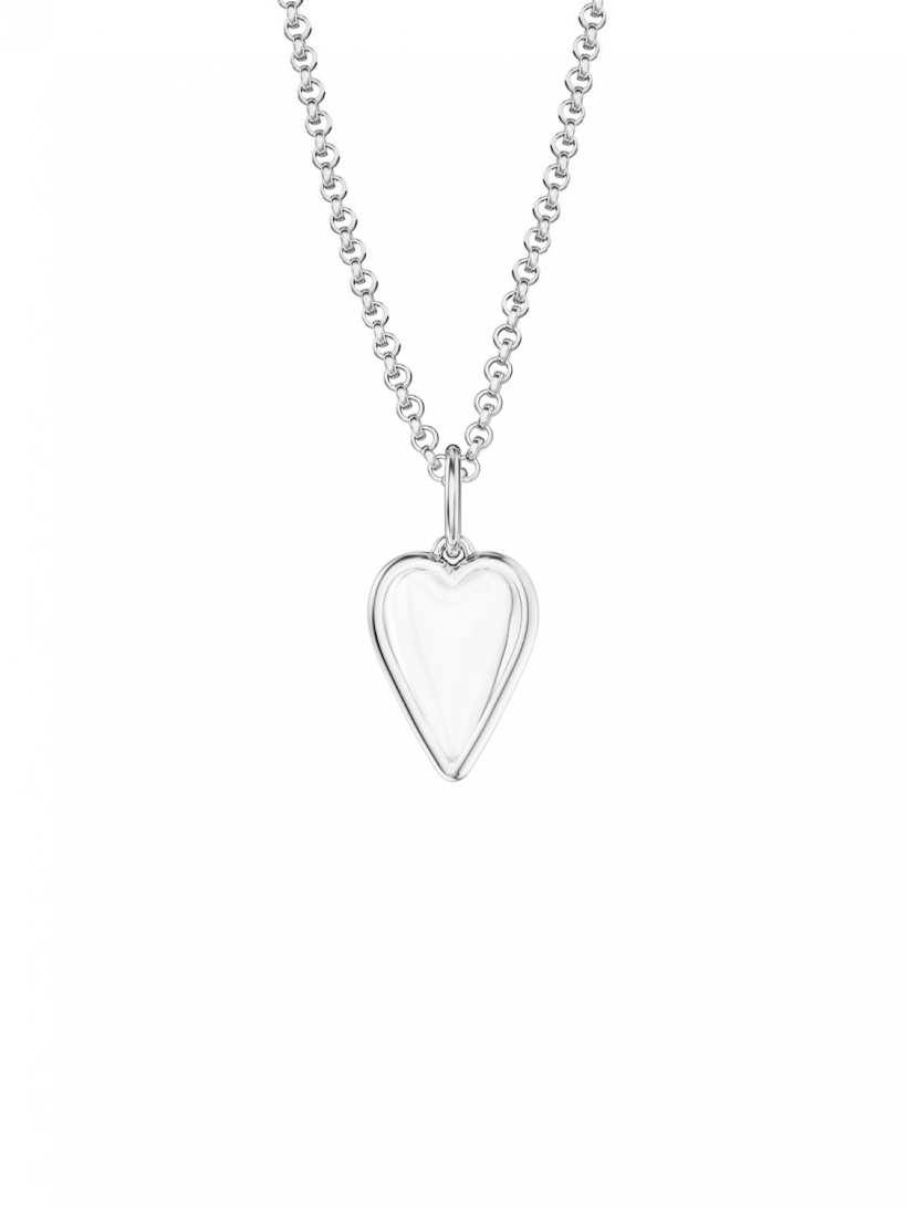 Маленькое хрустальное сердце на цепочке