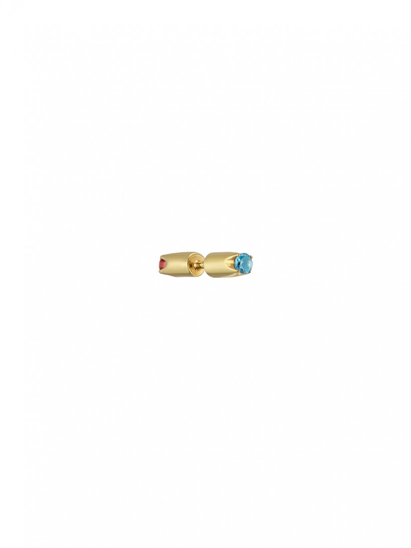 Avgvst x J.Kim Пуссета-перевертыш из серебра с позолотой