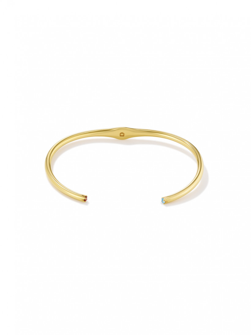 Avgvst x J.Kim Открытый браслет из серебра с позолотой