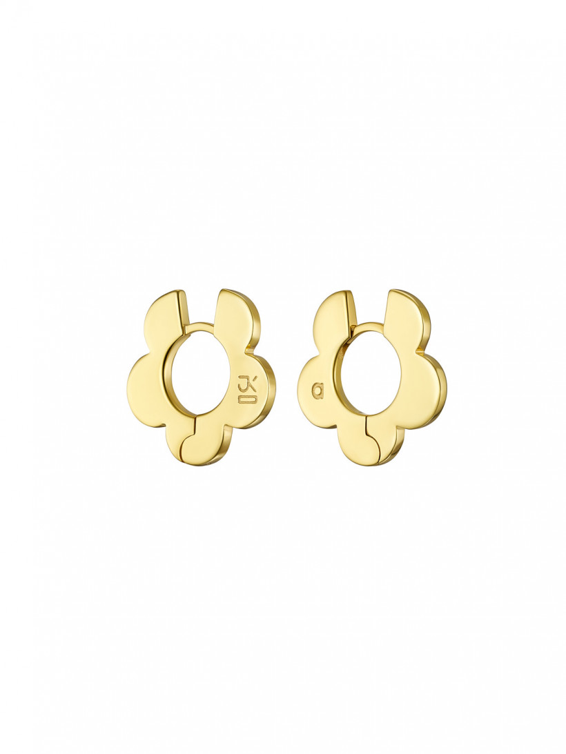 Avgvst x J.Kim Хупы пятилистники из серебра с позолотой