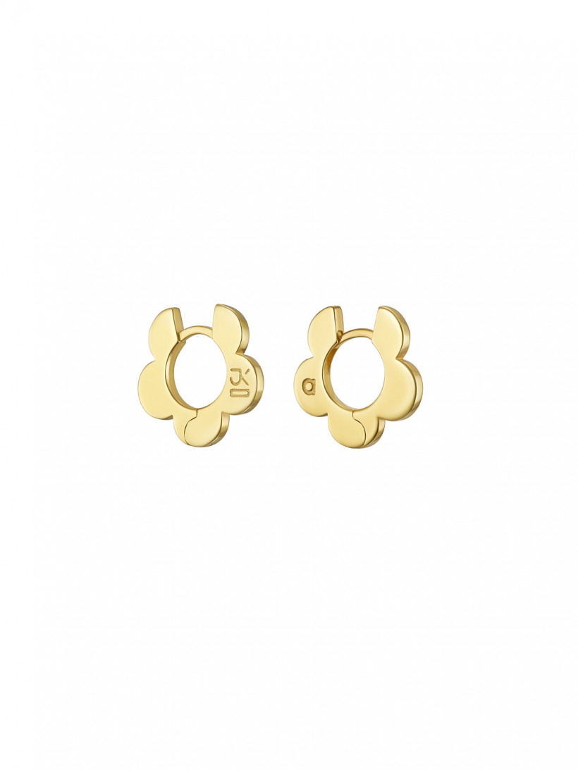 Avgvst x J.Kim Хупы мини-пятилистники из серебра с позолотой
