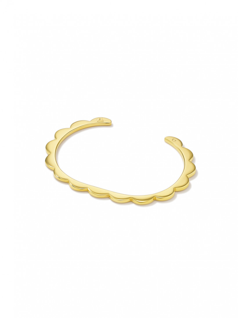 Avgvst x J.Kim Резной браслет из серебра с позолотой