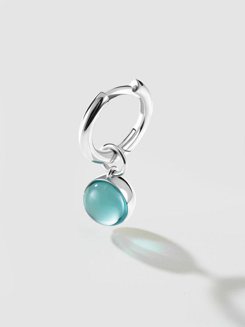 Моносерьга с голубым леденцом