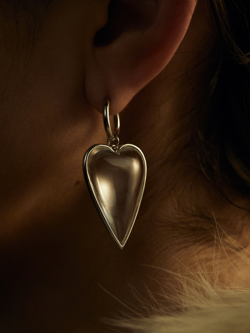 Хрустальное сердце на минихупе