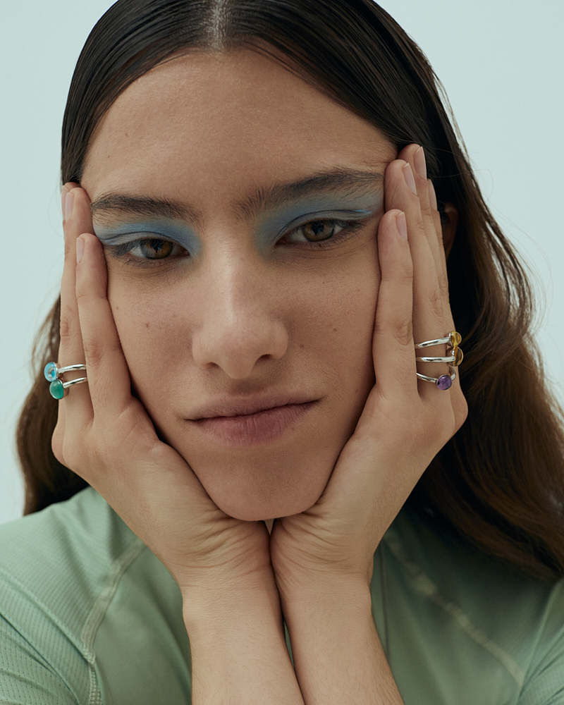 Кольцо-леденец S с цитрином