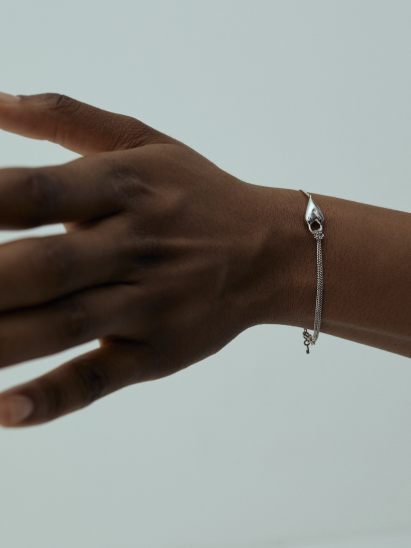 Браслет с сердцем и ключиком