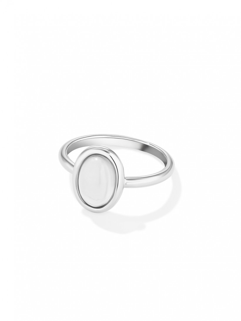 Кольцо-медальон с горным хрусталем