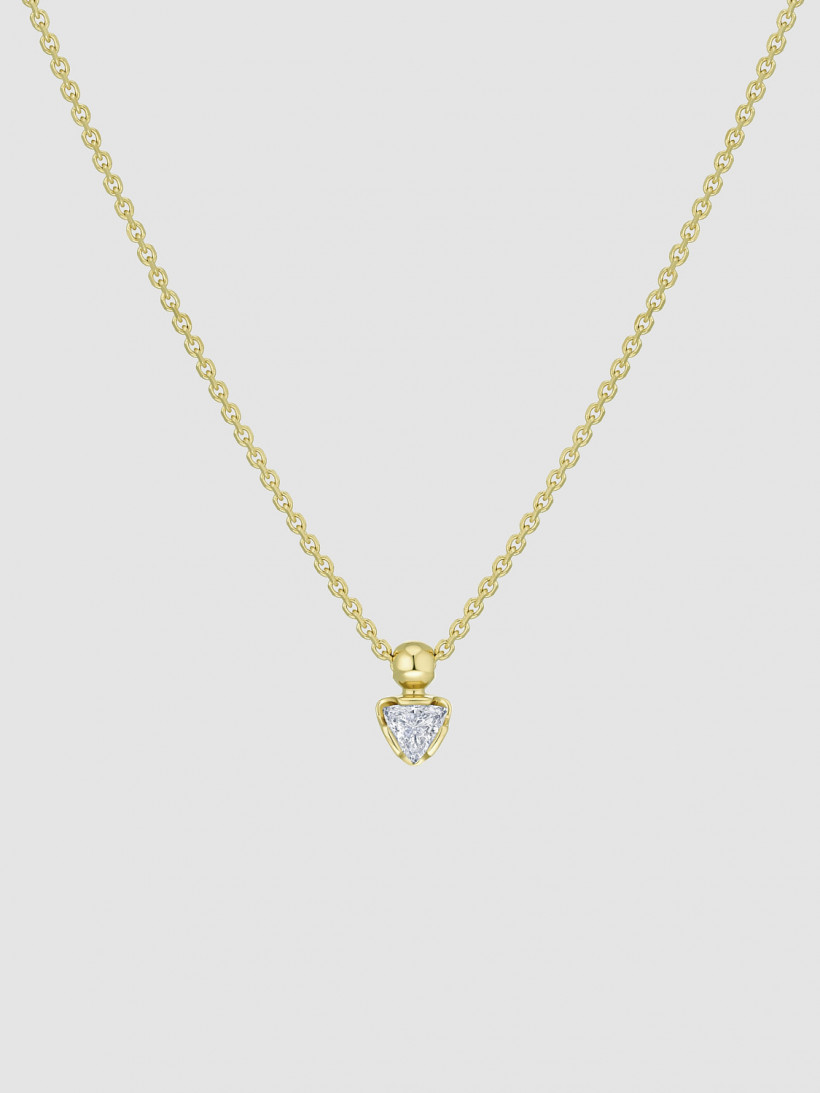 Подвеска-пятница из лимонного золота