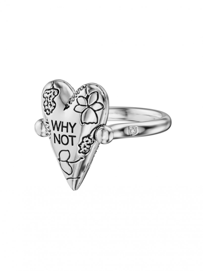 Кольцо-перевертыш Yes / Why not черное