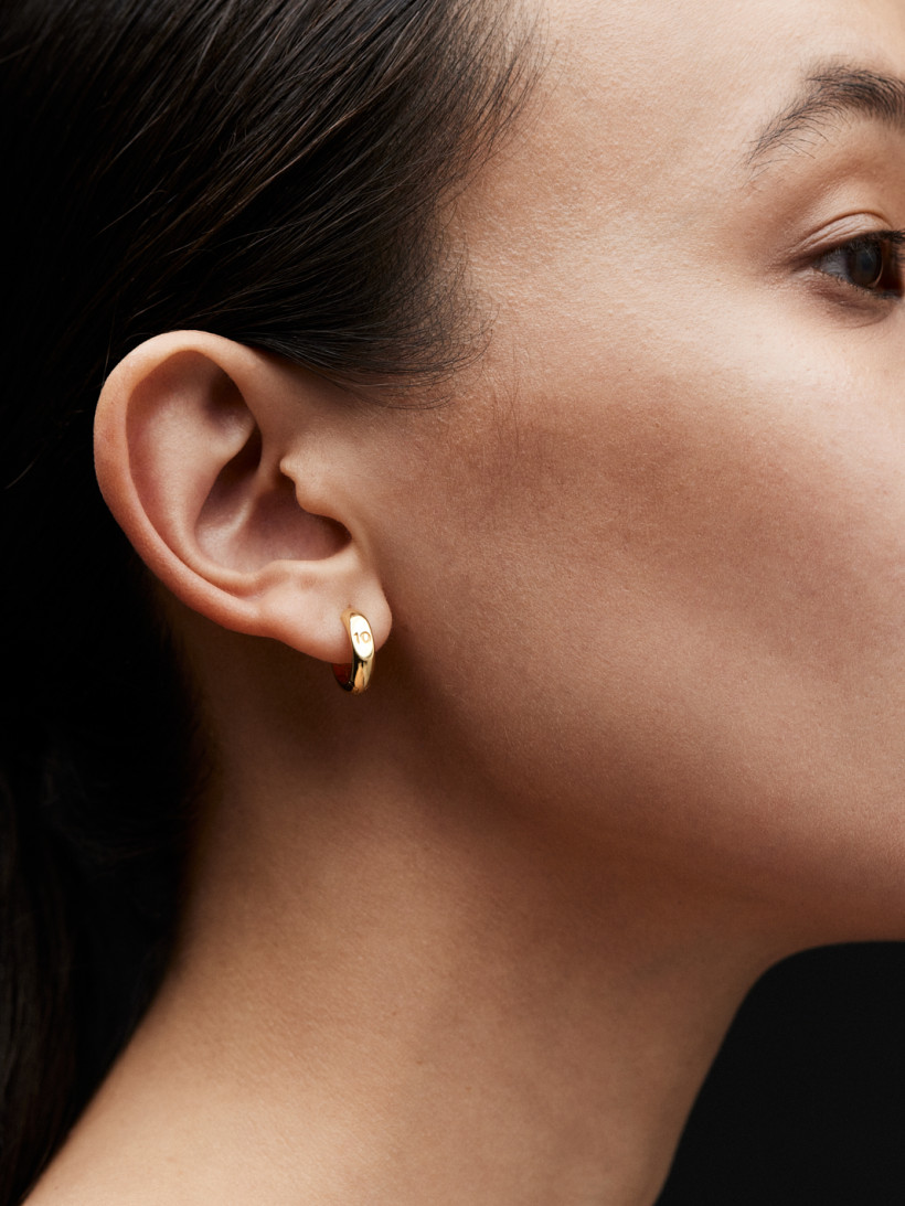 Хуп диаметр 10 с позолотой