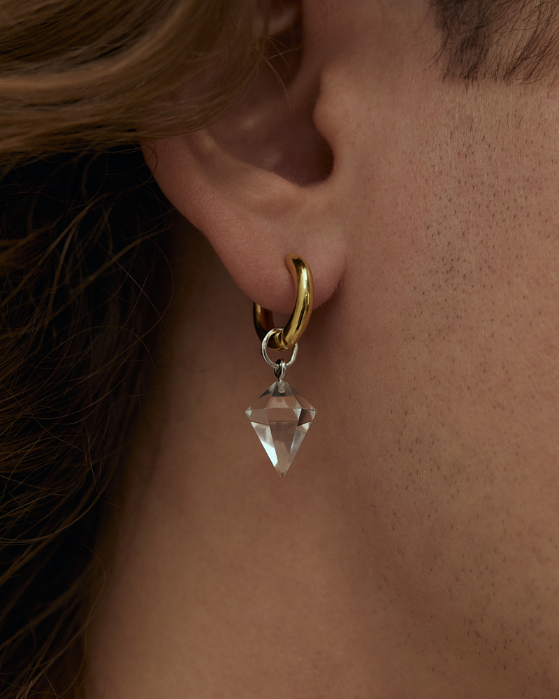 12-гранный тринкет из горного хрусталя