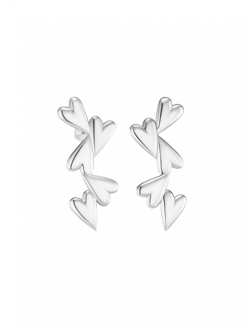 Серьги танцующие сердца