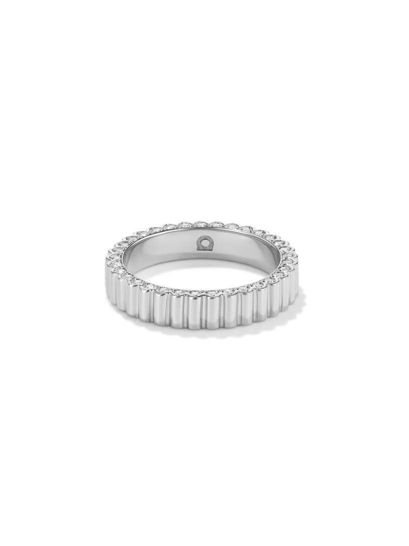 Кольцо стеклярус с бриллиантами в грани