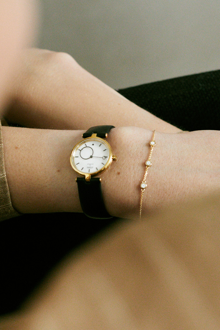 Браслет Три луны из лимонного золота