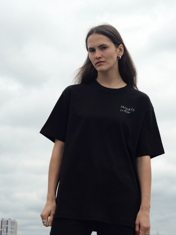 Футболка Thought is free черная