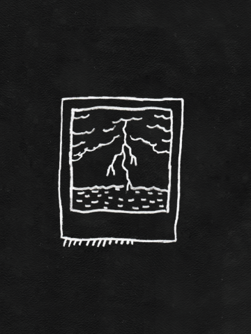 Запечатление случайного события на моментальном снимке (контурная)