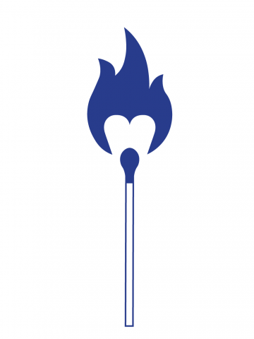 Спичка-любовь синее пламя