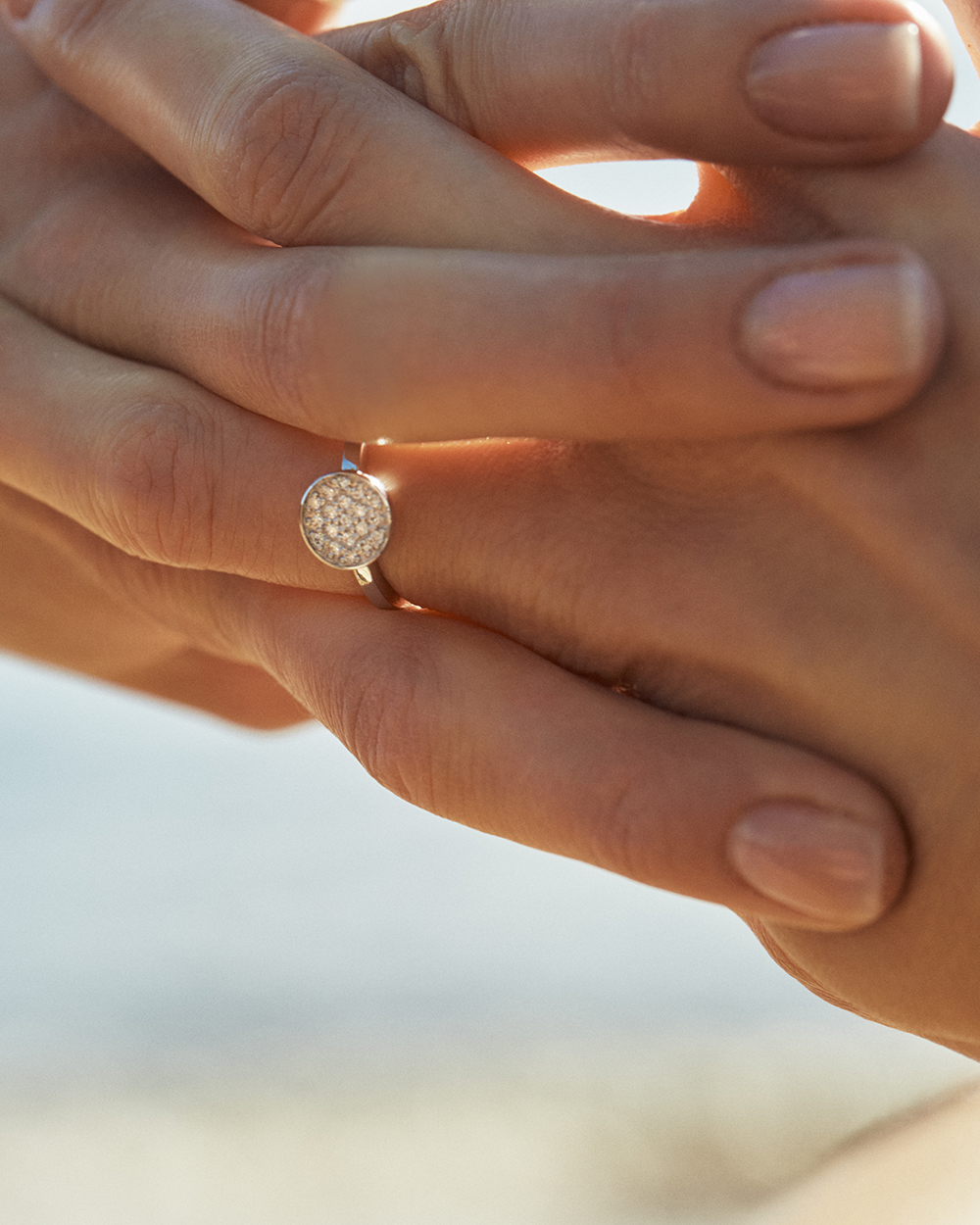 Помолвочное кольцо с бриллиантами 