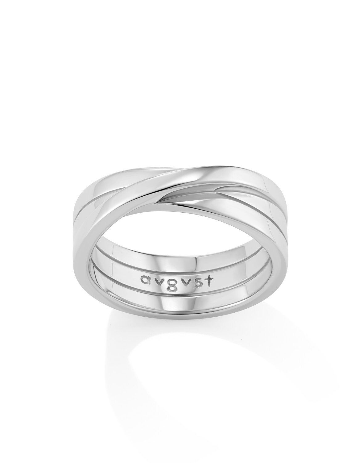 Намотанное кольцо из серебра